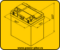 Аккумуляторы 44, 52 а/ч, 207x175x175, обратная полярность (евро)